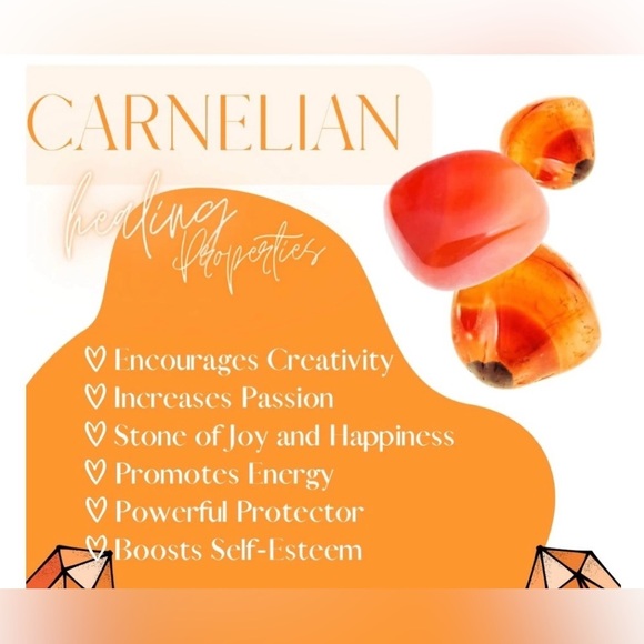 ❤️ Carnelian Semi-Precious 8mm Stone Bracelet - Picture 4 of 5